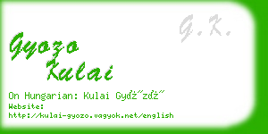 gyozo kulai business card